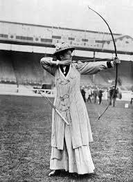 Tir à l'arc féminin 1900